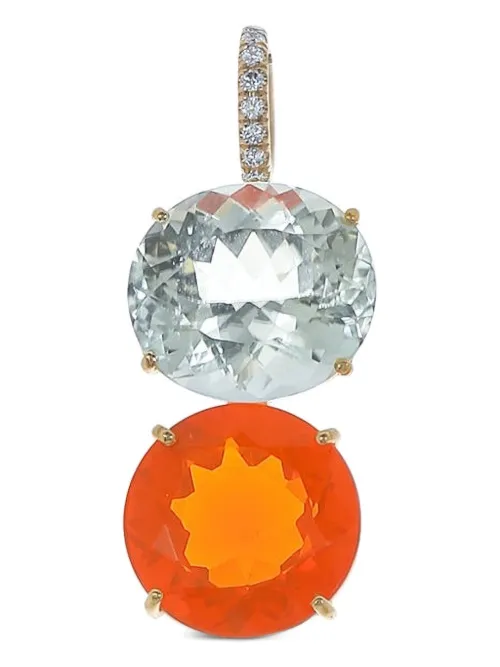 Pendentif en 18ct serti d'opale et de tourmaline - Irene Neuwirth - Modalova