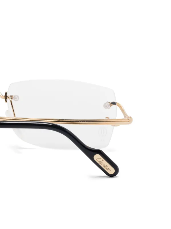 Cartier Eyewear C ドゥ カルティエ 眼鏡フレーム | ゴールドトーン