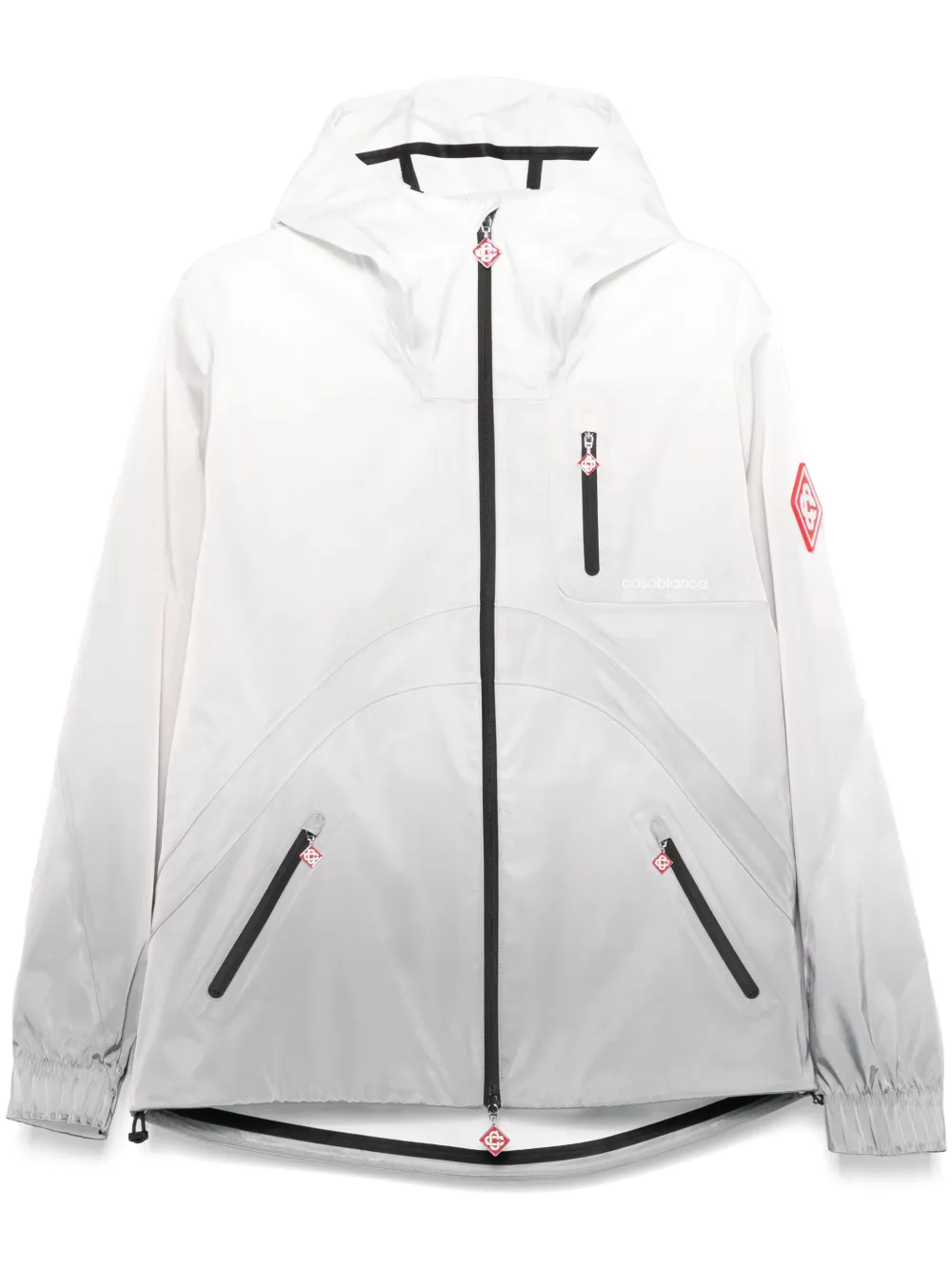 Casablanca chamarra impermeable con capucha | gris | Image 1