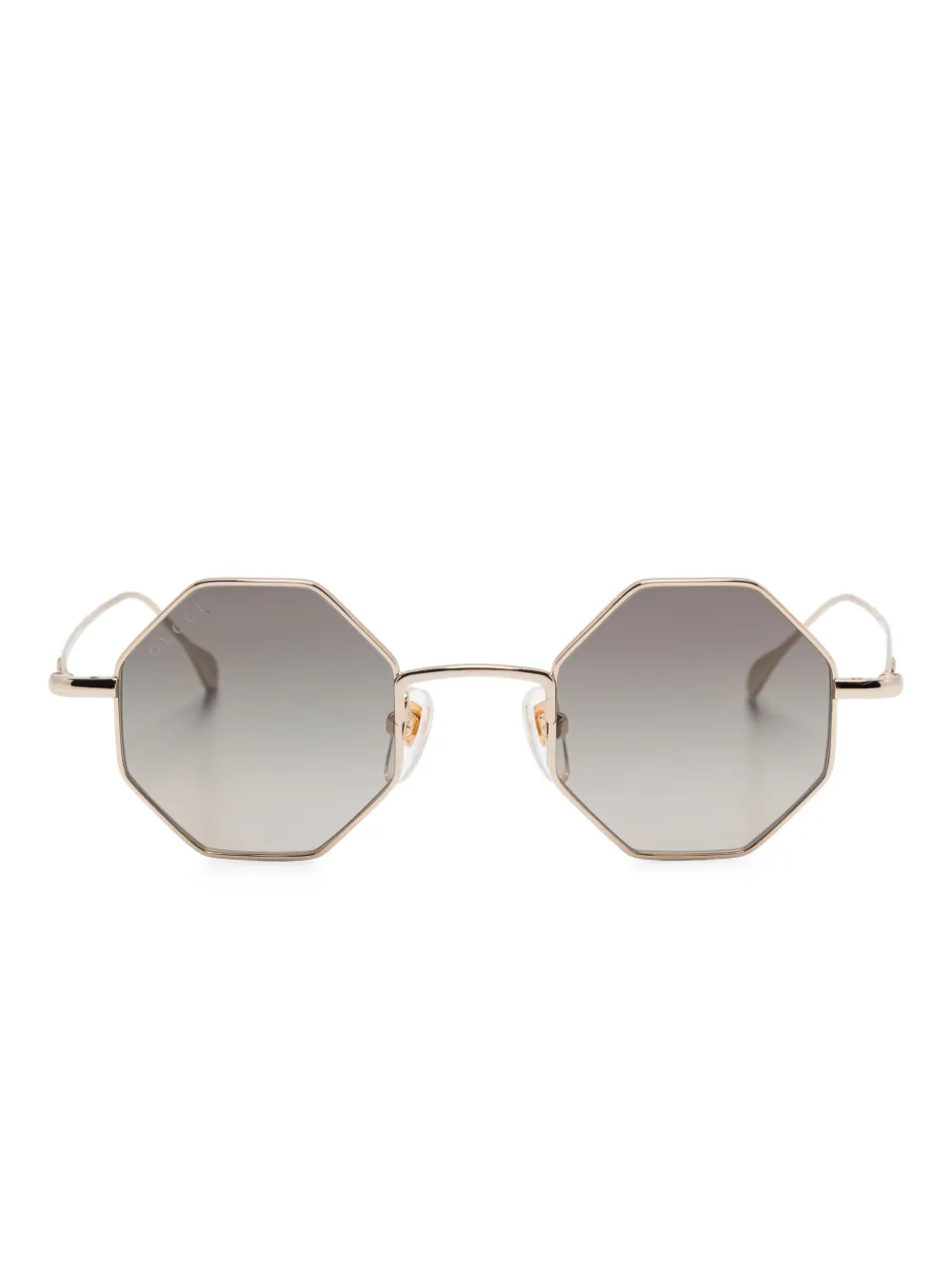 Gucci Eyewear geometric-frame sunglasses | Gold | Image 1
