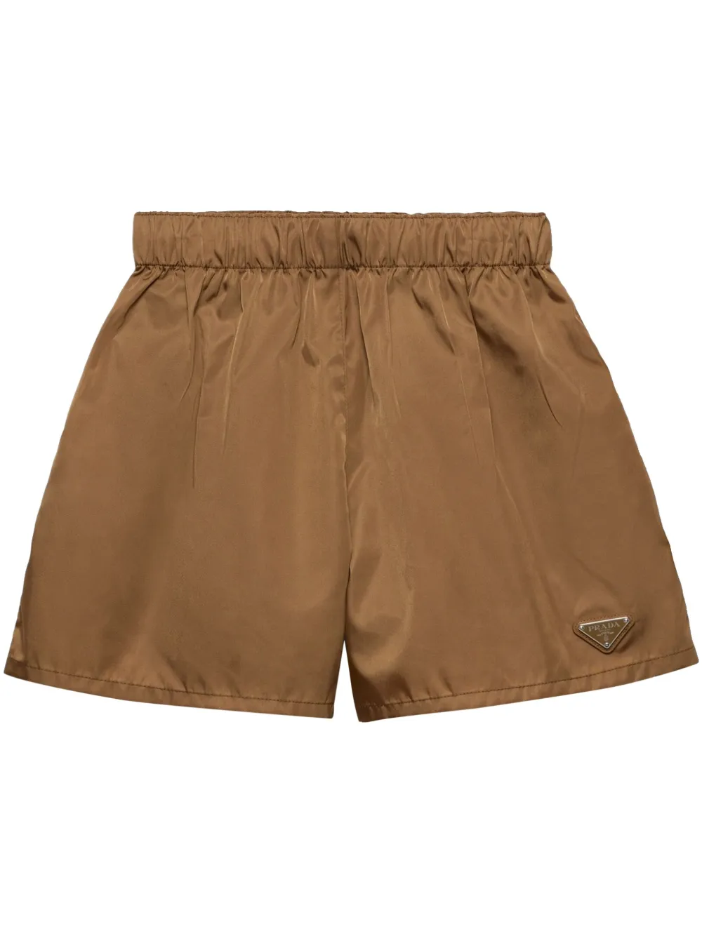 Prada Re-Nylon zwembroek Beige