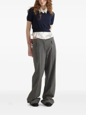 パンツ PRADA ARCHIVE VIRGIN WOOL FLARE SLACKS パンツ PRADA ARCHIVE VIRGIN WOOL FLARE SLACKS Prada Pants
