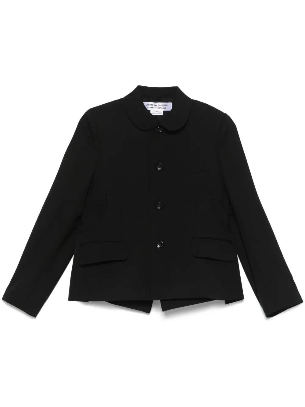 Comme Des Garçons Comme Des Garçons Gerafelde blazer Zwart