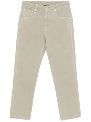 【ブルネロクチネリ】 Trousers - Cropped Trousers パンツ BRUNELLO CUCINELLI Cropped cotton and wool-blend twill