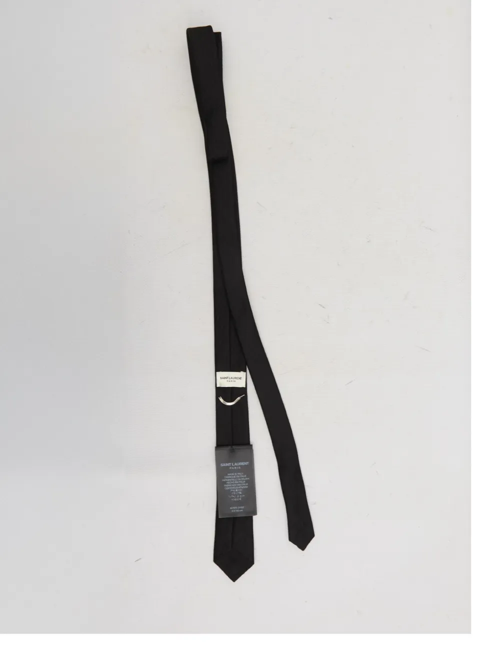 Saint Laurent monogram tie - Zwart