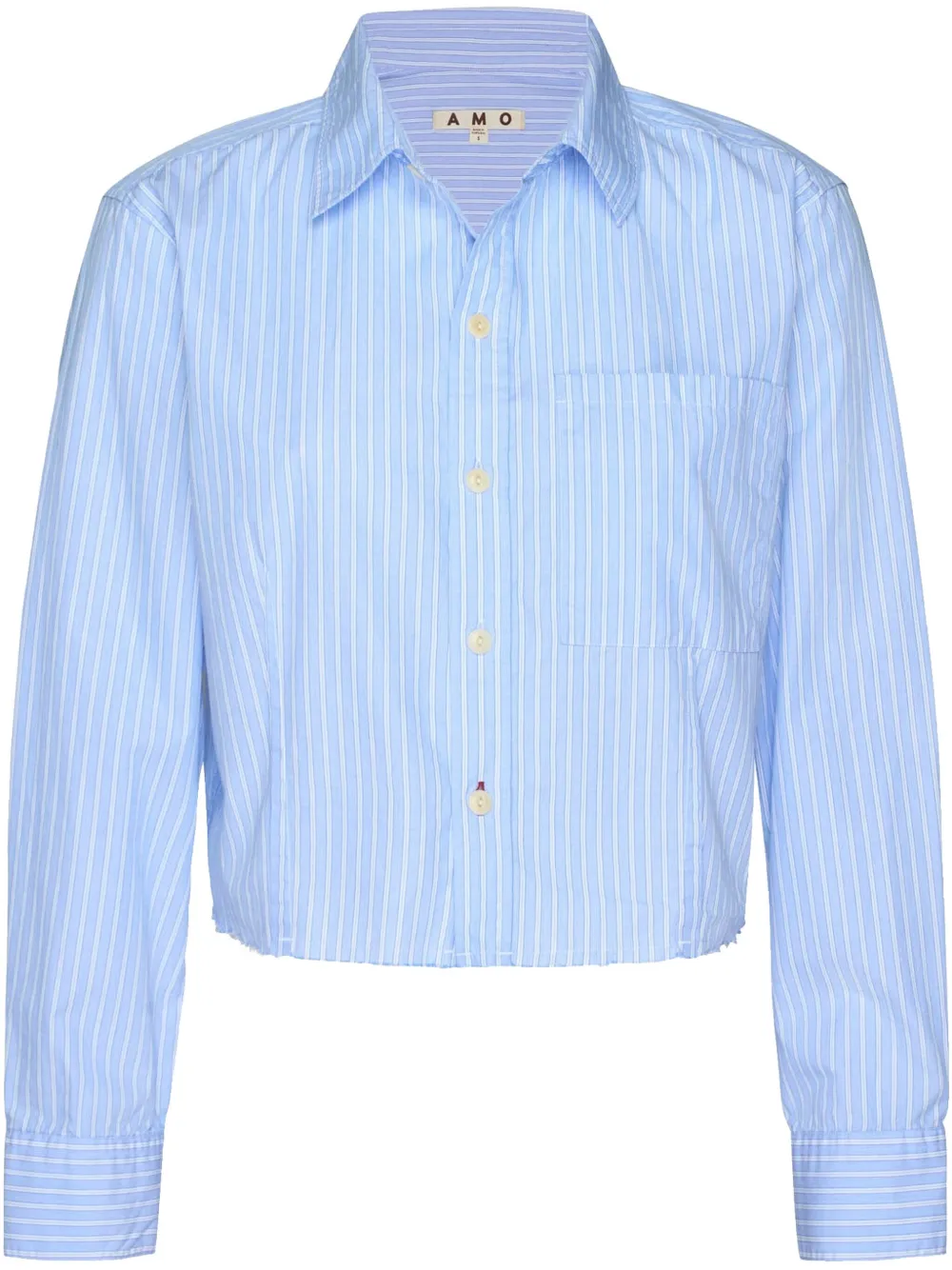AMO camisa con rayas estampadas | azul | Image 1