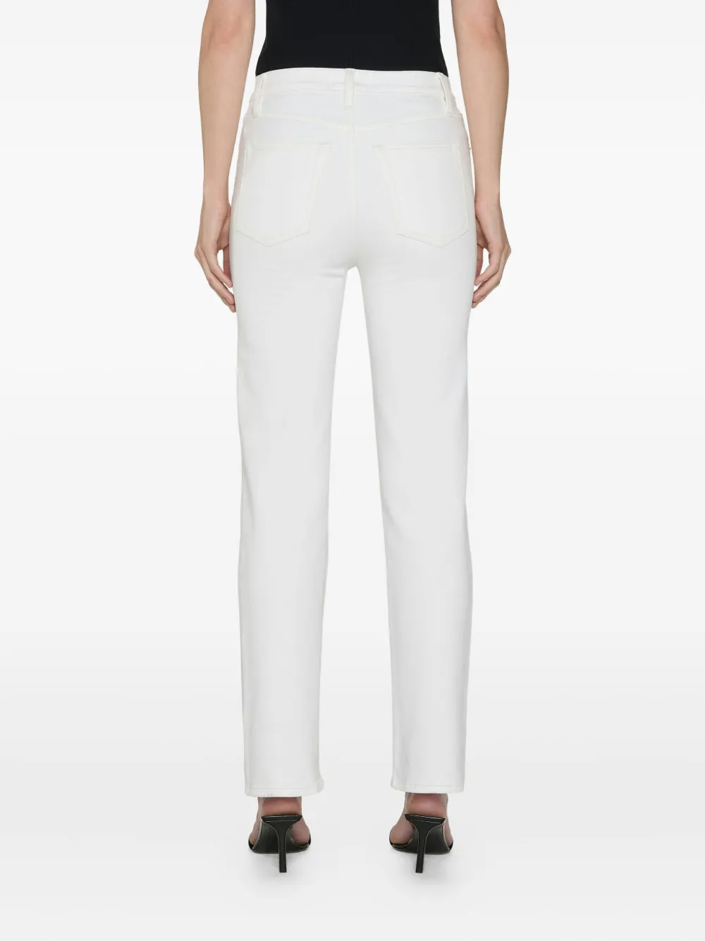 Frame Sleek Jeans In White