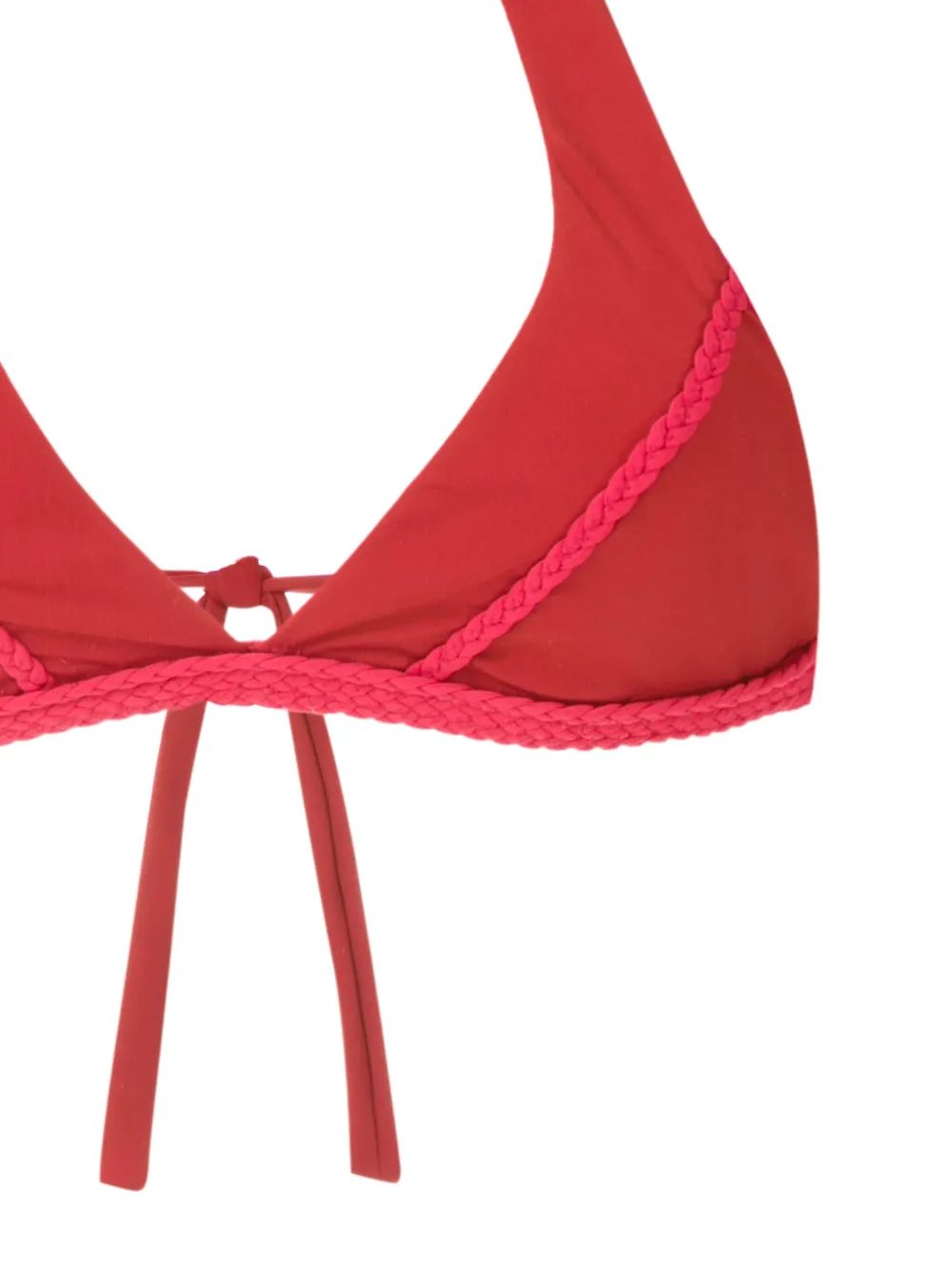 Amir Slama Bikini met gevlochten afwerking - Rood