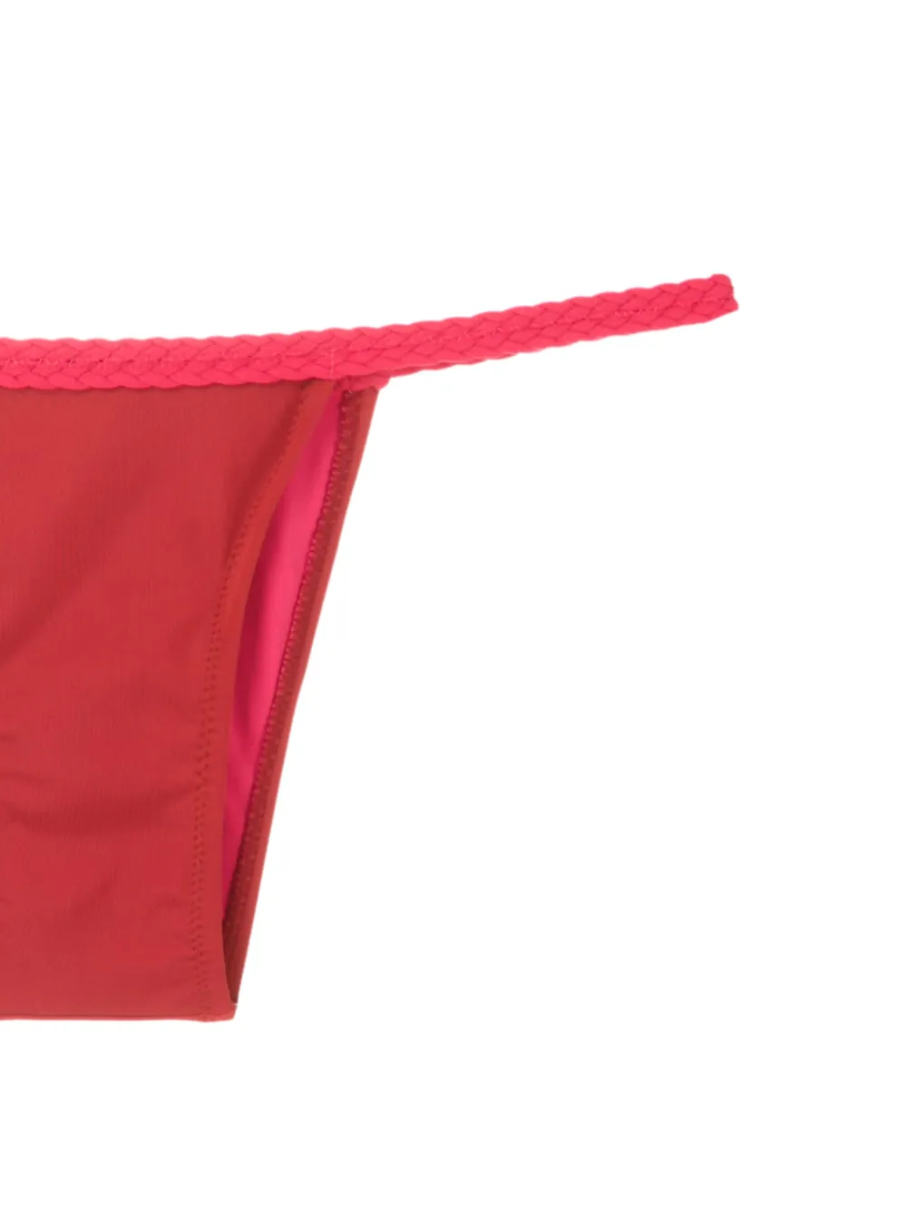 Amir Slama Bikini met gevlochten afwerking Rood
