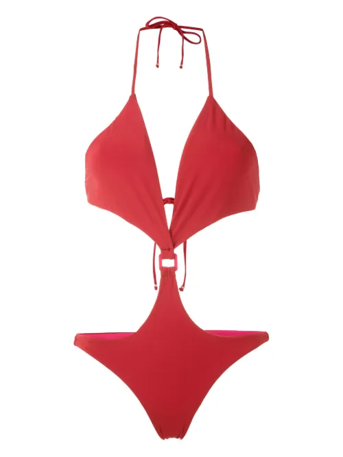 Maillot de bain à découpes - Amir Slama - Modalova