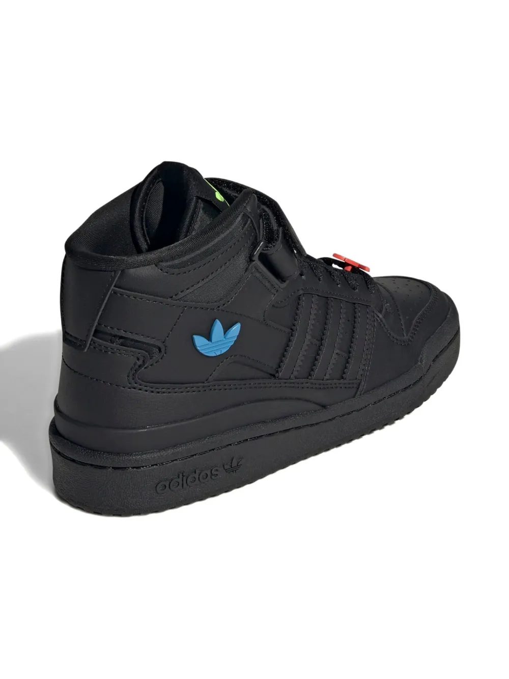 adidas Kids Forum Mid "Trefoil Pins" sneakers Black