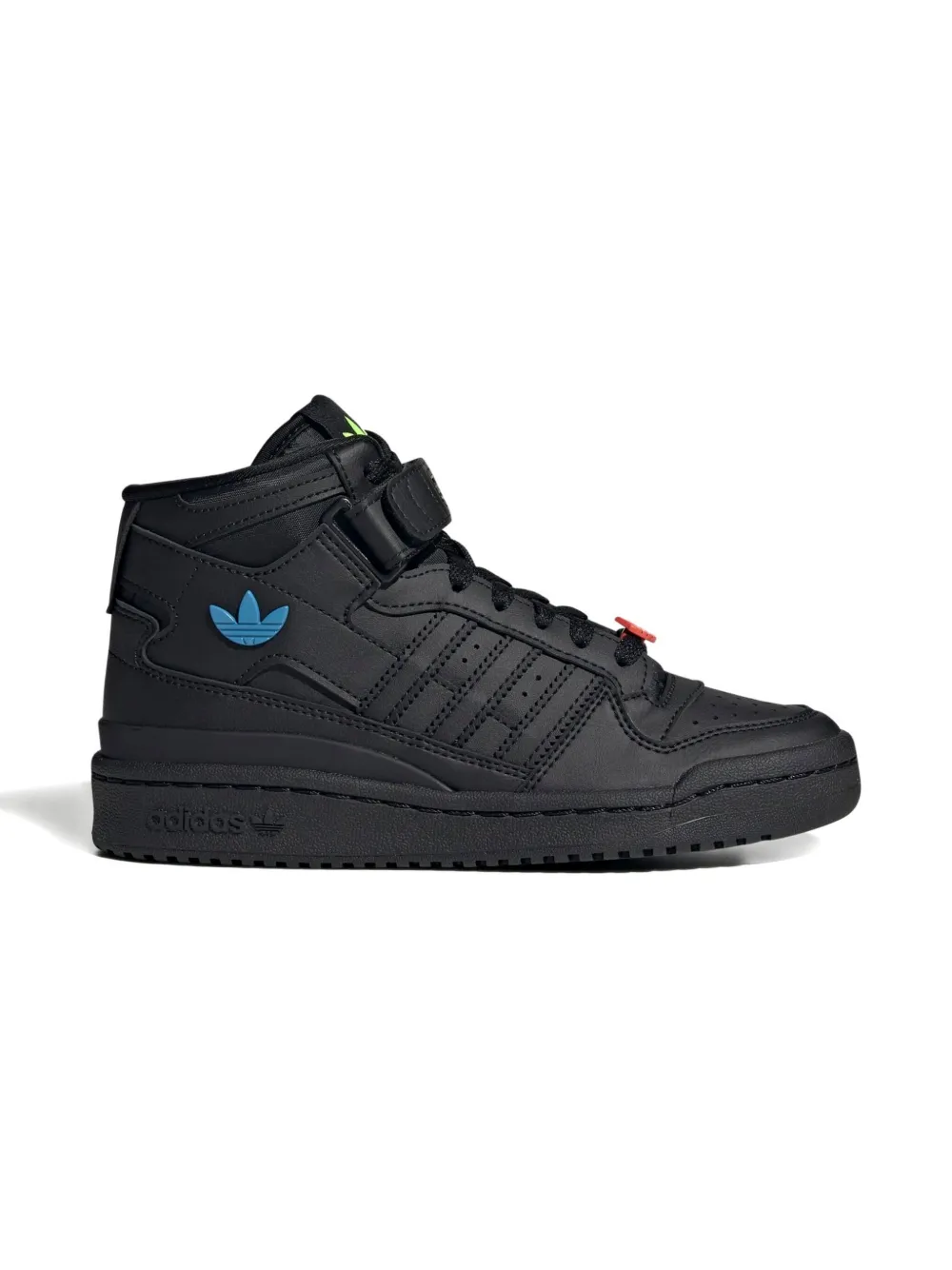 adidas Kids Forum Mid "Trefoil Pins" sneakers Black