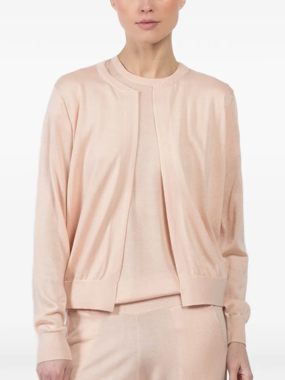Frenckenberger open-front cardigan - Nude