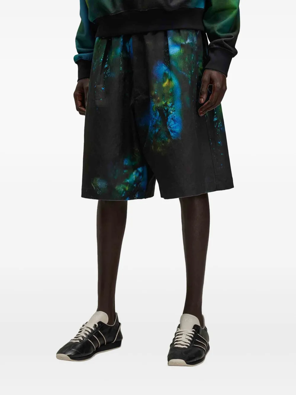 Y-3 Aop shorts Zwart