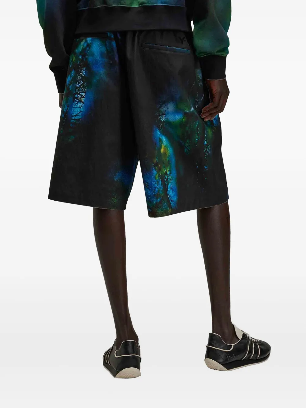 Y-3 Aop shorts Zwart