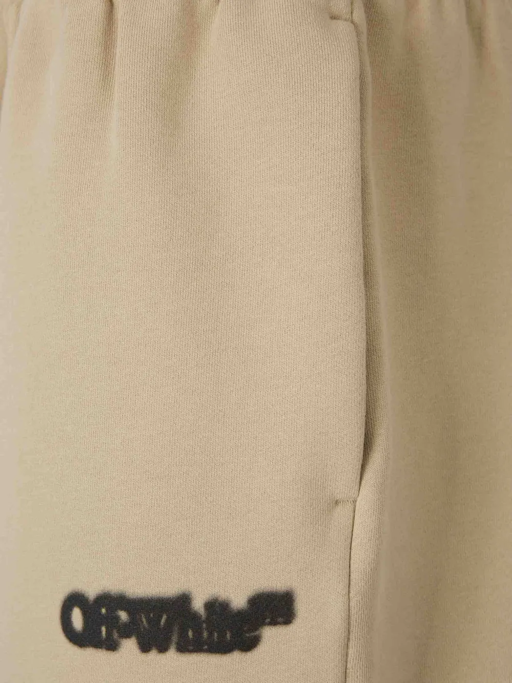 Off-White Trainingsshorts met logoprint Beige