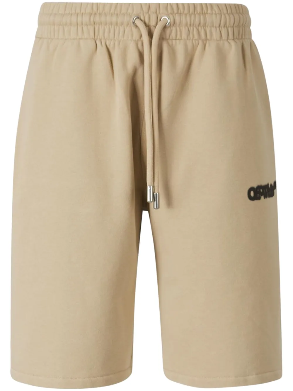Off-White logo-print track shorts | Neutrals | Image 1