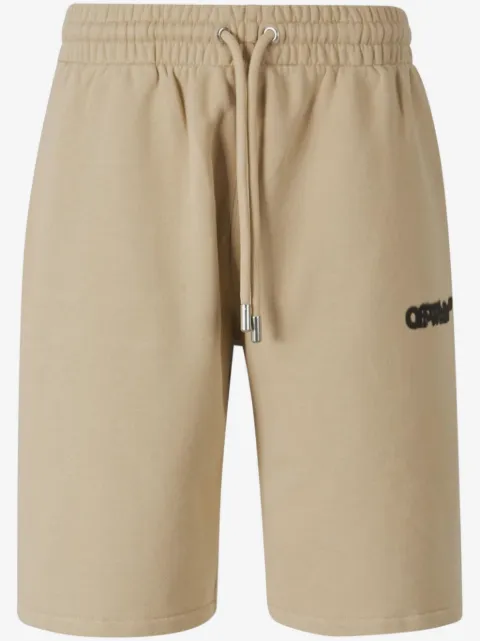 Off-White logo-print track shorts