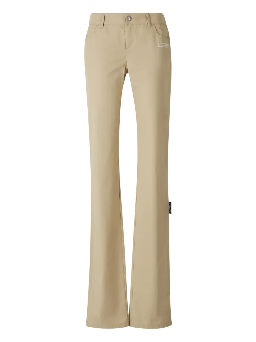 Off-White Flared broek Beige