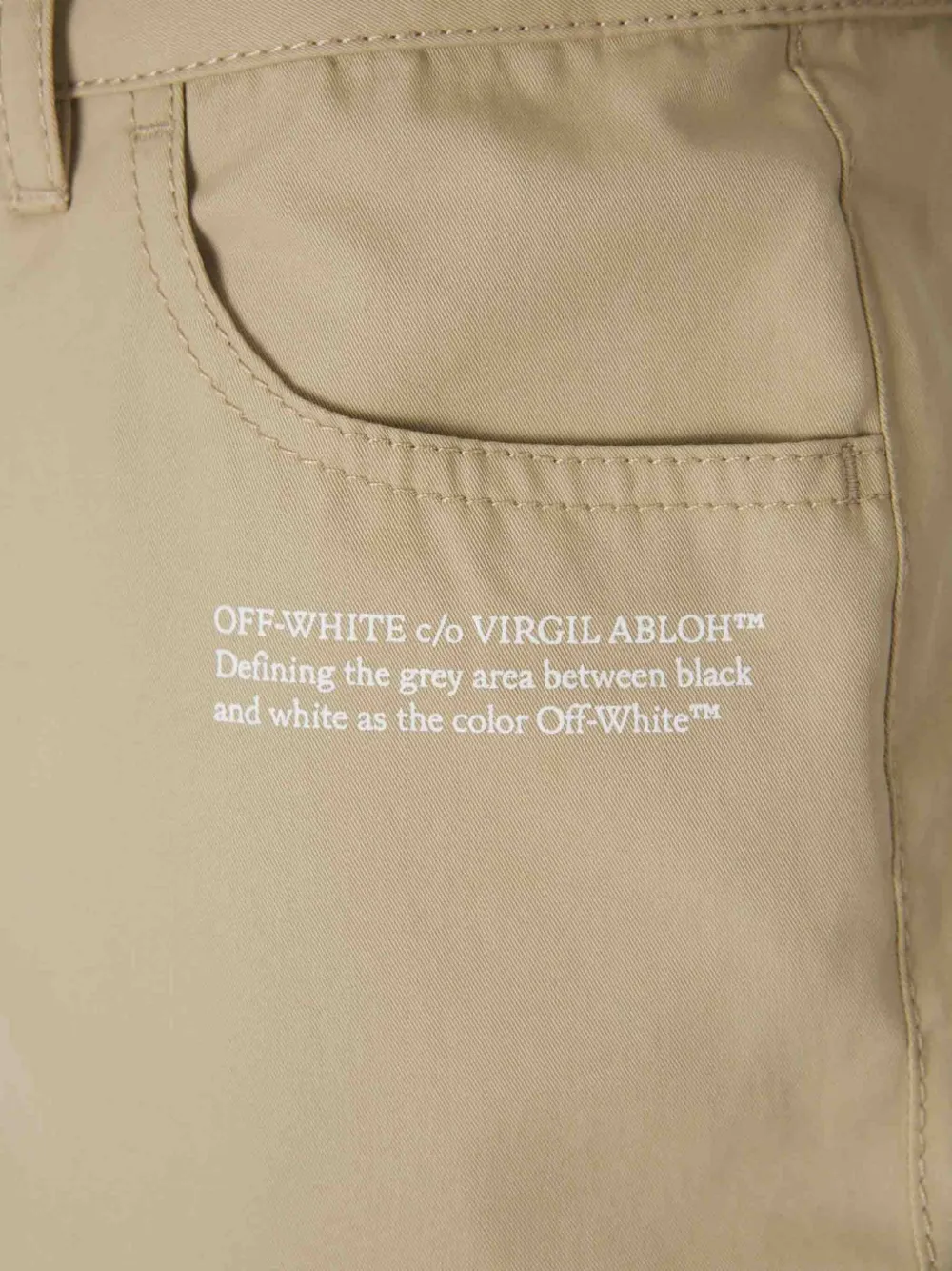 OFF-WHITE FLARED TROUSERS