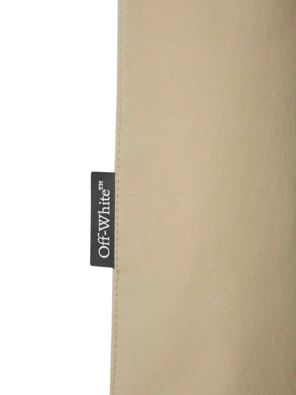 Shop Off-white Flared Trousers In Neutrals