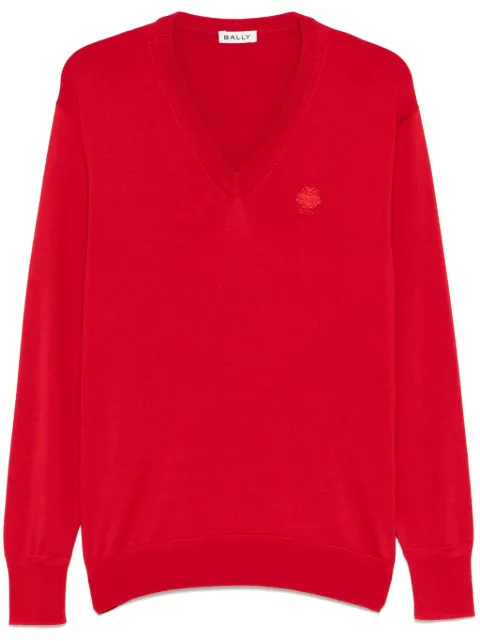 Bally logo-embroidered sweater