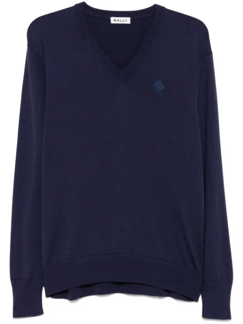 Bally logo-embroidered sweater