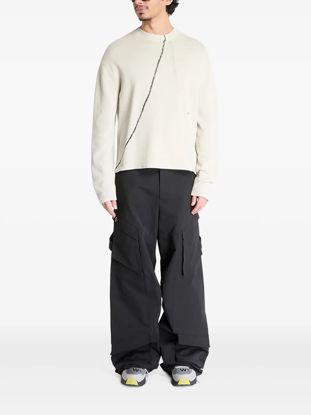A-COLD-WALL* Millbank asymmetric-seam sweater - Beige