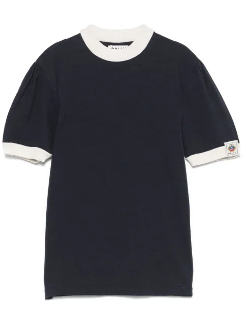 Bally playera con ribete en contraste