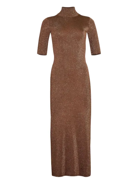 Retrofete Maribel high-neck shimmer dress