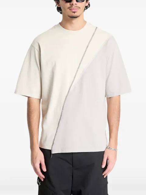 A-COLD-WALL* Spliced asymmetric colour-blocked T-shirt
