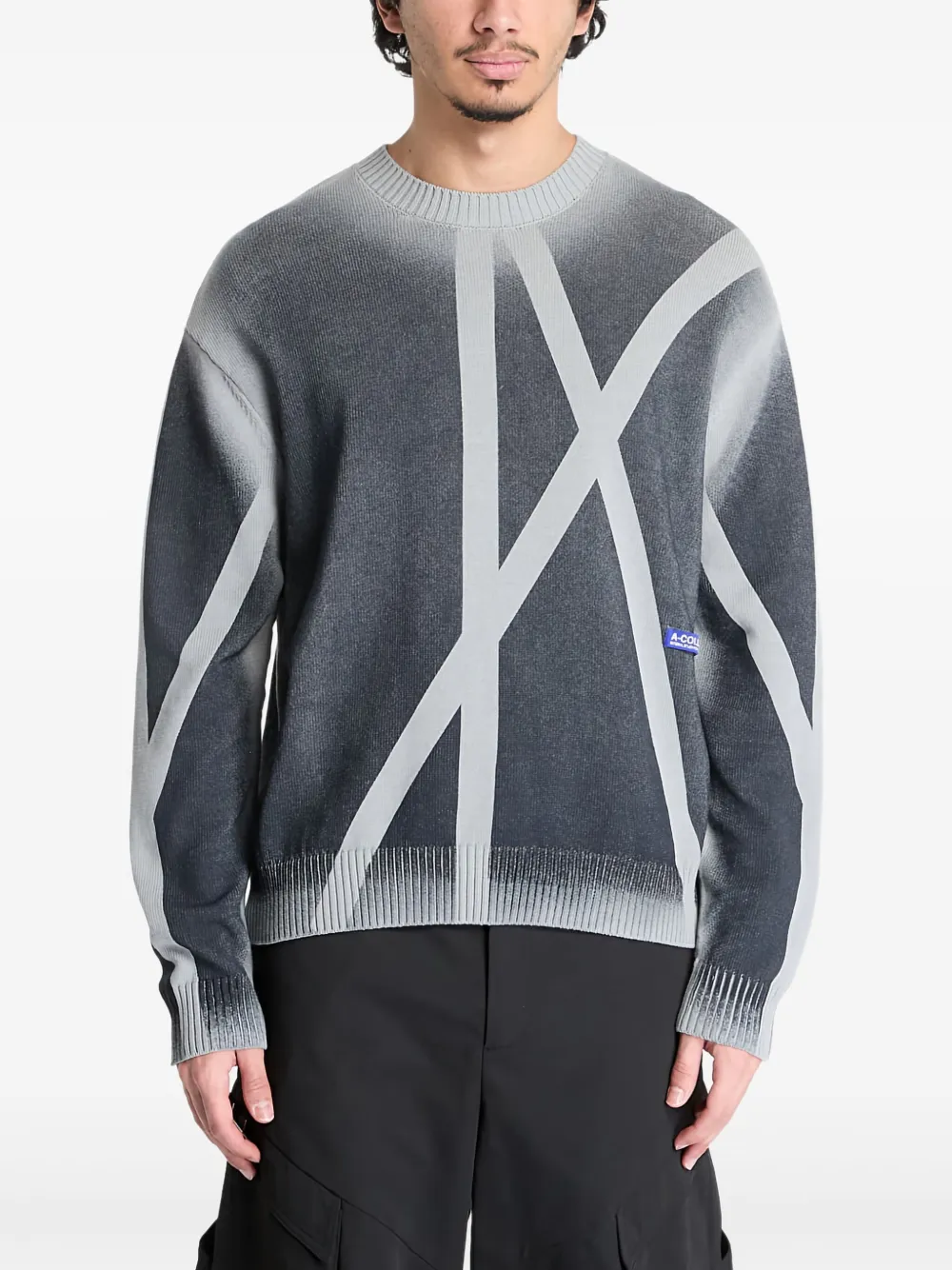 A-COLD-WALL* Antenna graphic-pattern sweater | Grey | Image 1