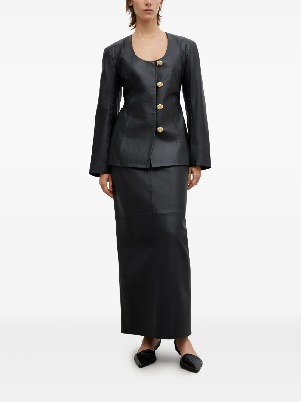 House Of Dagmar Giacca in pelle con scollo ampio | Giacche in pelle | Image 2