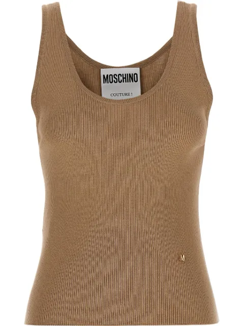 Moschino ribbed tank top