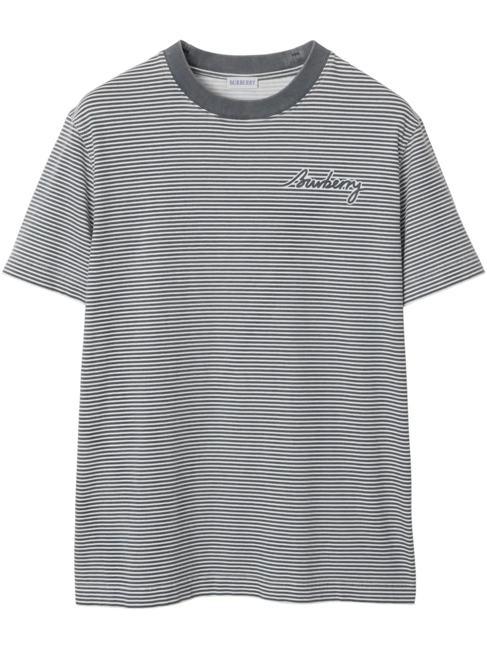 Burberry playera con rayas estampadas | gris | Image 1