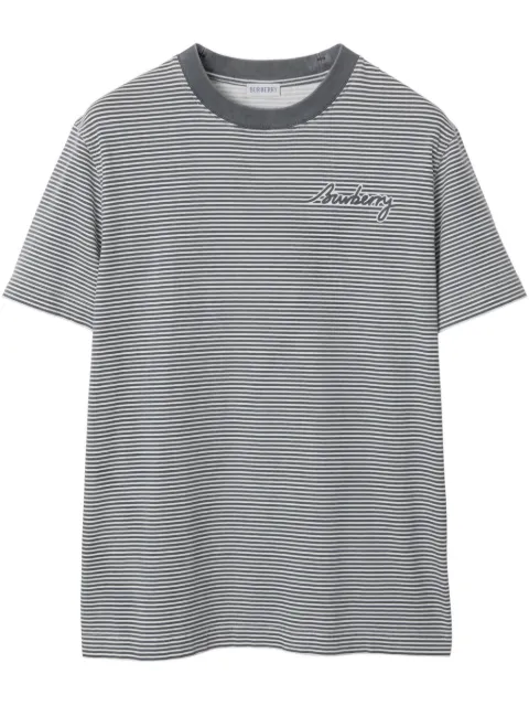 Burberry striped cotton T-shirt