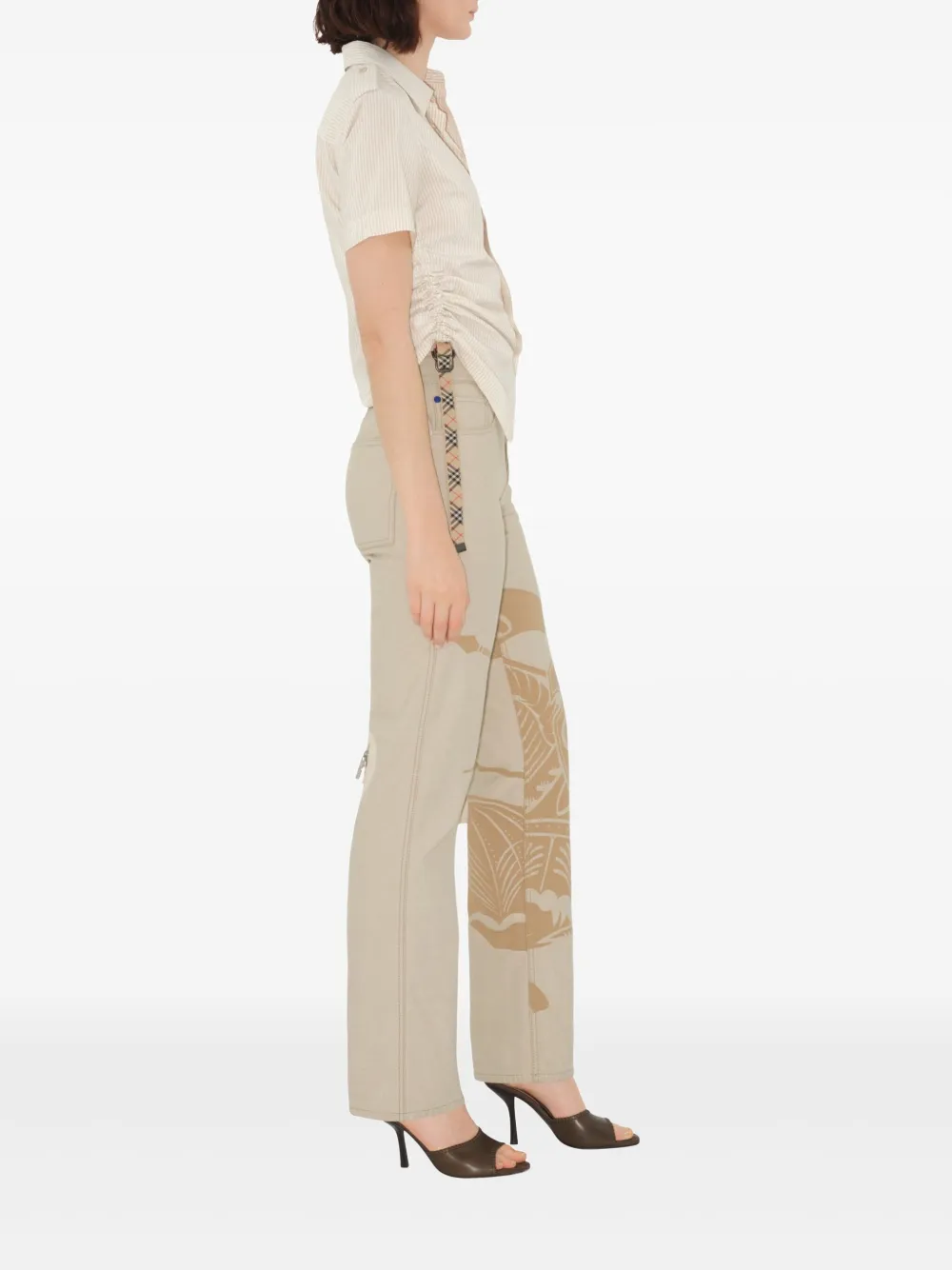 BURBERRY STRIPED SILK SHIRT 