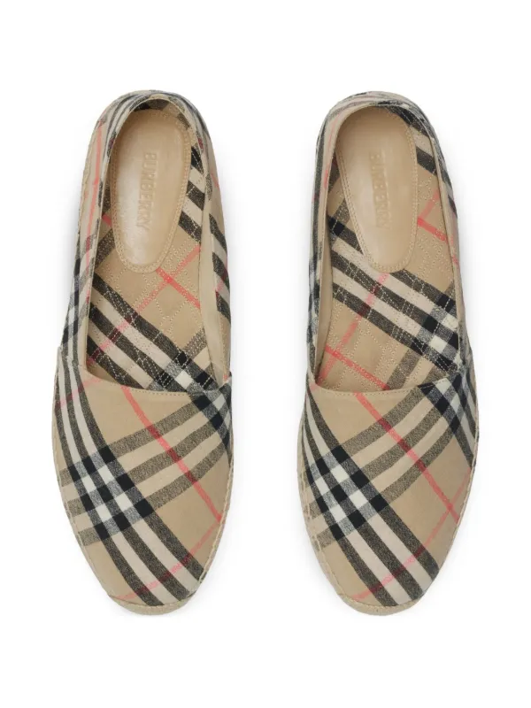 スニーカー Burberry ESPADRILLE (8109235 B9368) Burberry Check Mews Espadrilles | Neutrals | FARFETCH GE