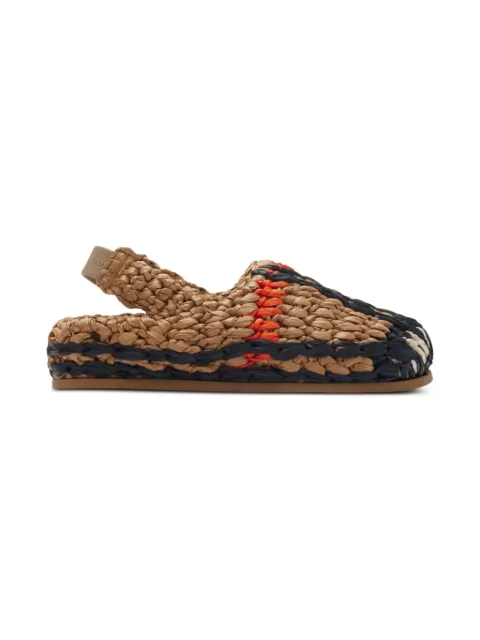 Burberry Kids woven raffia sandals