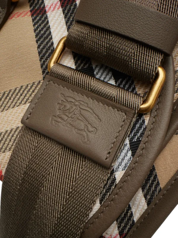 Burberry Small B Clip Crossbody Bag | Neutrals | FARFETCH