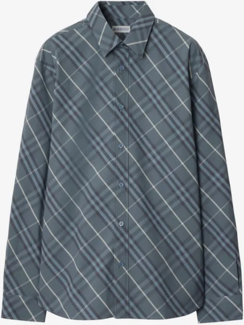 Burberry checkered cotton shirt