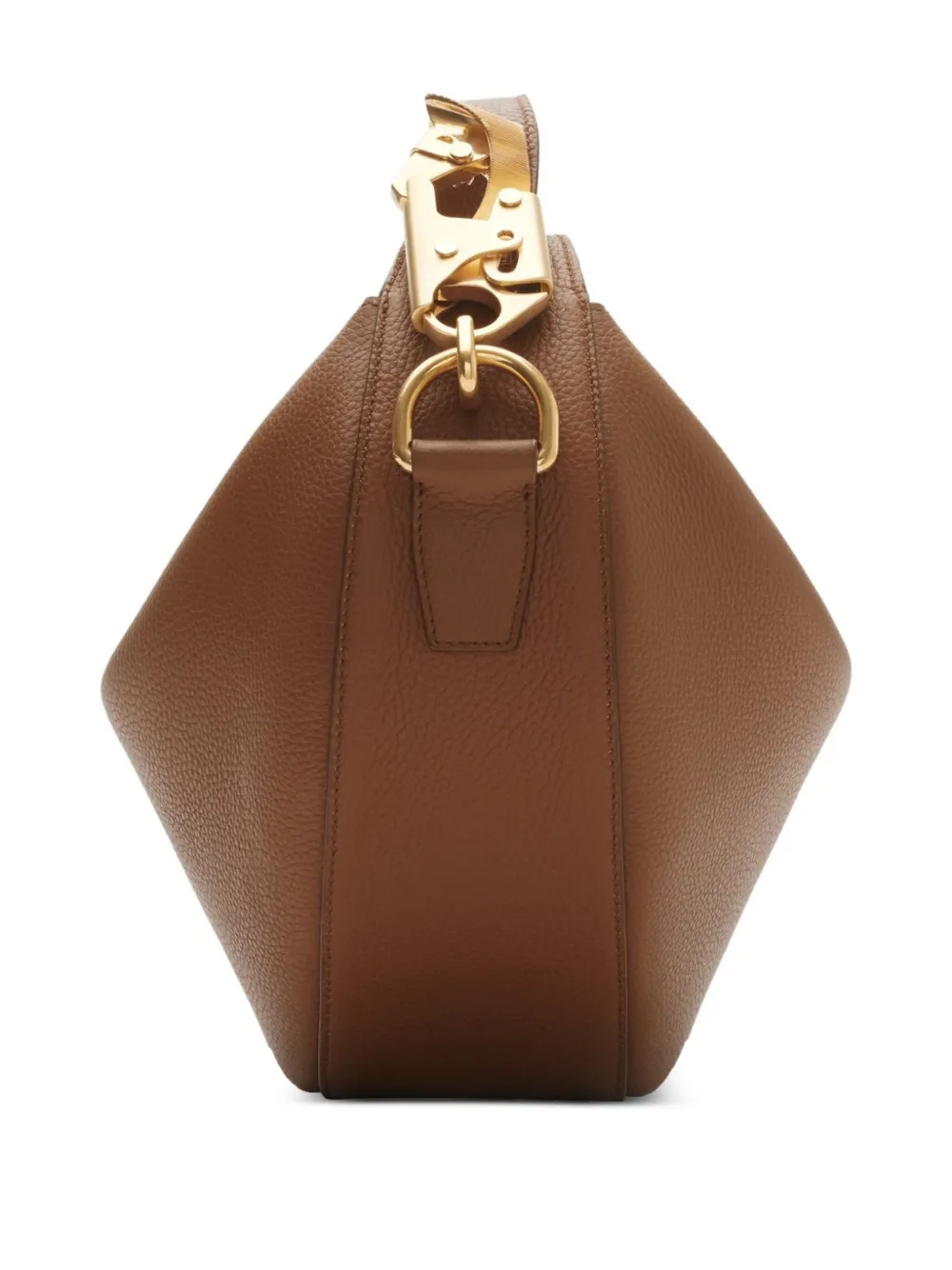Burberry Womens Hazel Knight Arc Top-handle Leather Bag In Brown