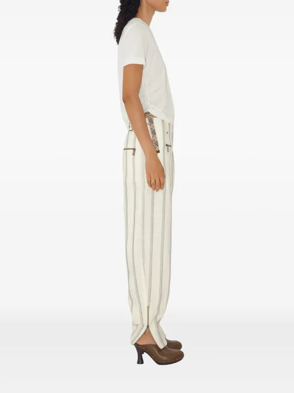 Burberry Check-trim T-shirt | Neutrals | FARFETCH