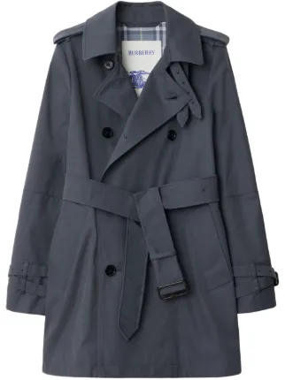 Burberry Short Trench Coat | Grey | FARFETCH