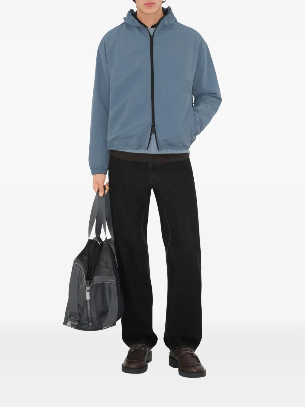 Burberry Reversible Hoodie | Blue | FARFETCH