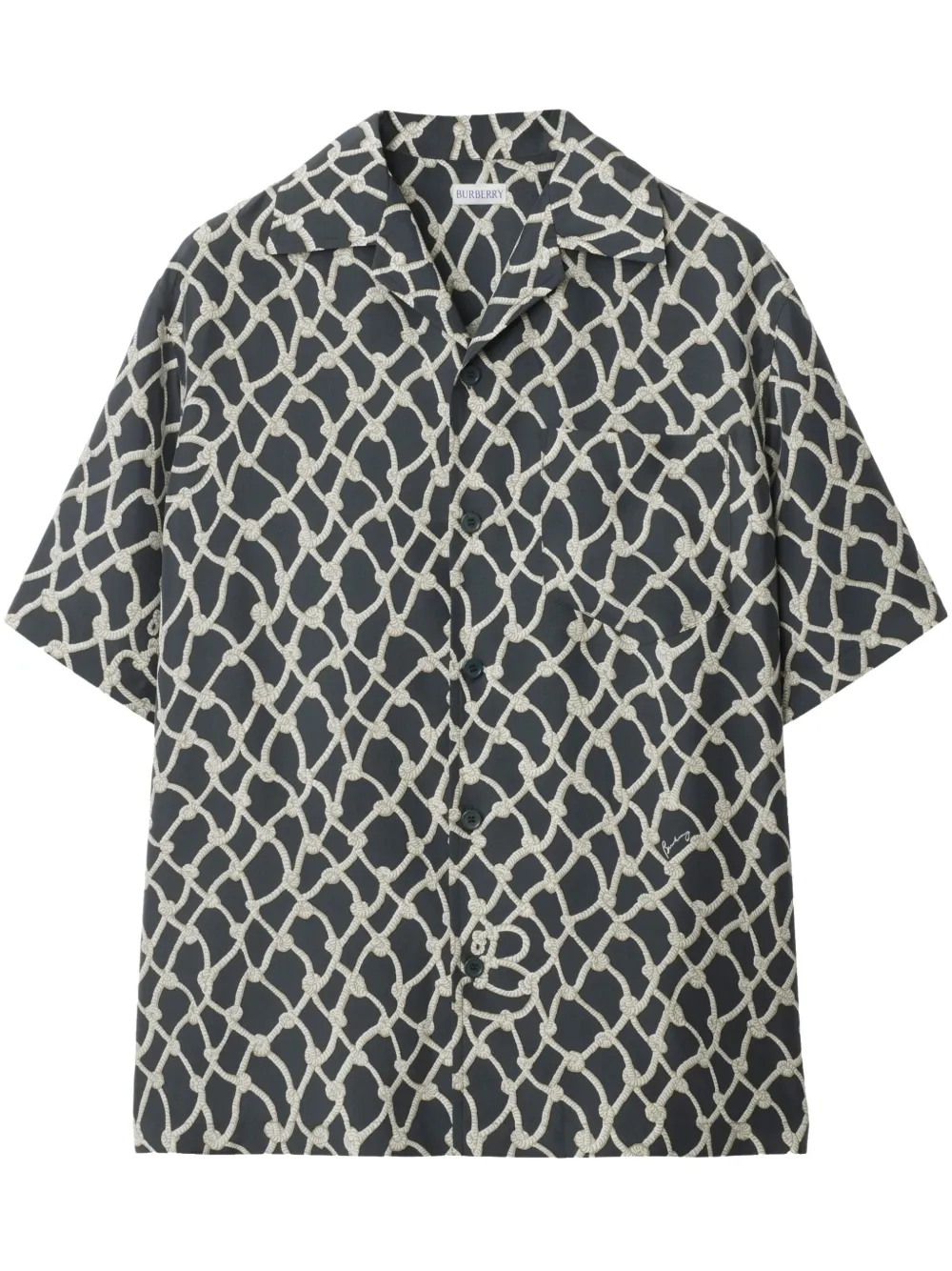 Burberry camisa de seda | verde | Image 1
