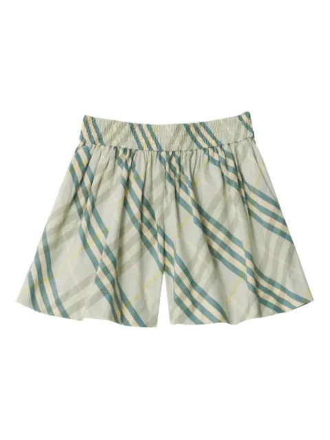 Burberry Kids bermudas a cuadros