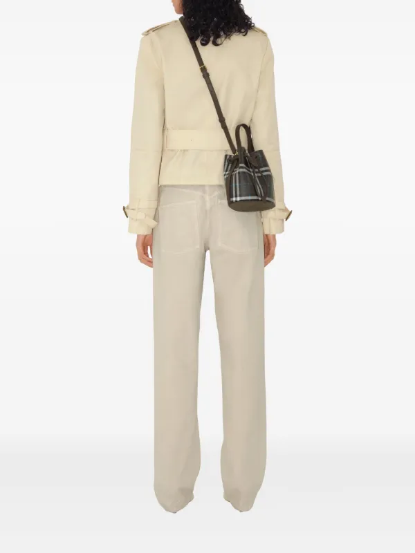 Burberry Check Mini Bucket Bag | Brown | FARFETCH