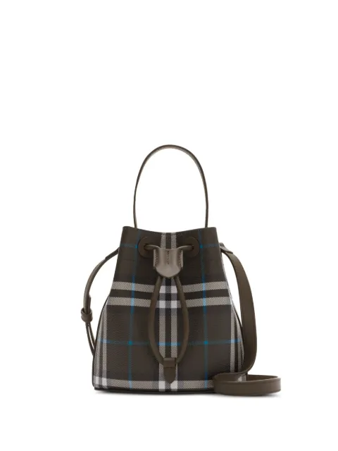 Burberry bolsa bucket Check mini