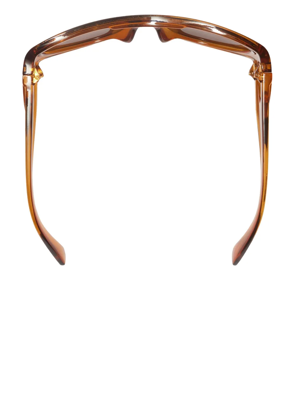 Burberry Eyewear Gewelfde zonnebril met masker montuur Bruin